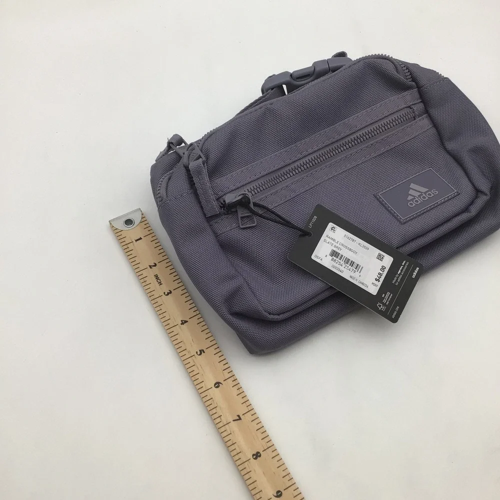 Adidas Ramble Crossbody Bag Fanny Pack Slate Grey KL3539 NEW
